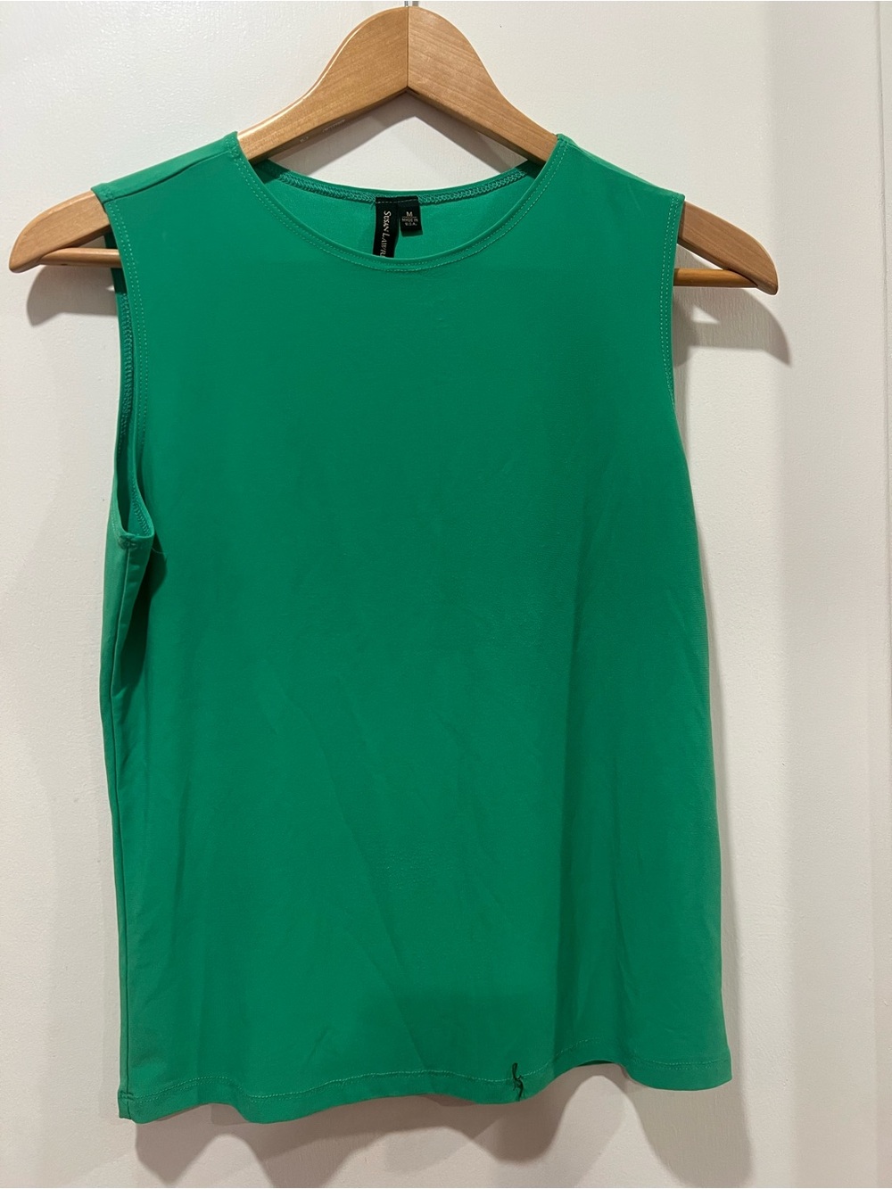 Susan Lawrence Bright Green Crewneck Tank